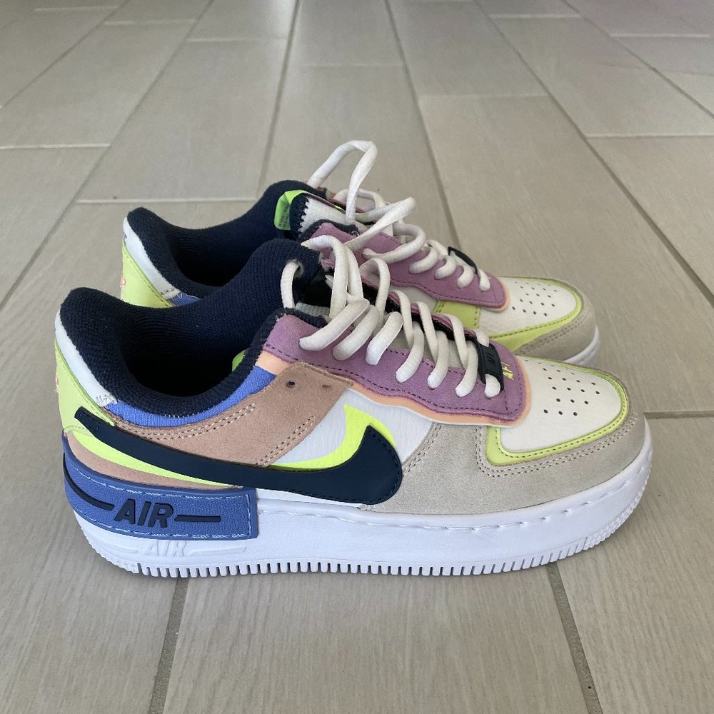 Nike Air Force 1 Shadow 'Crimson Tint Volt'
